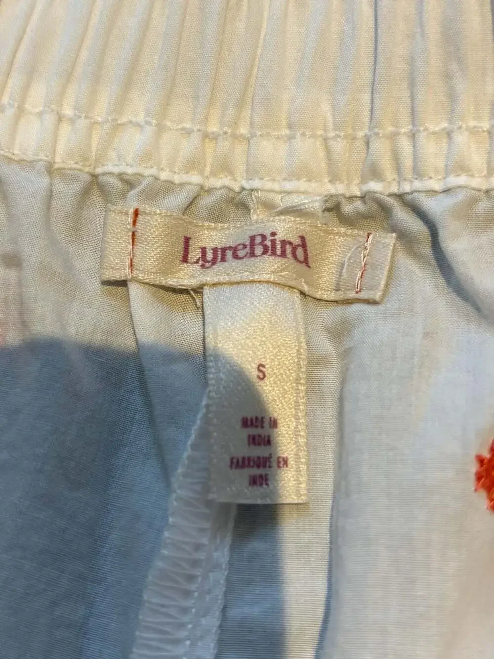 LyreBird Cross-Stitch Boxer Shorts in Ivory Comb